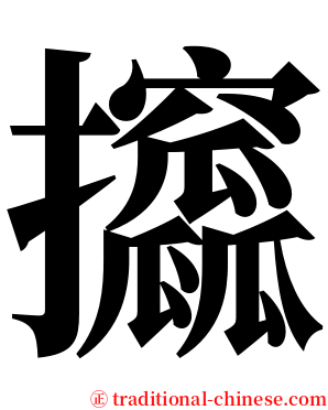 攨 serif font