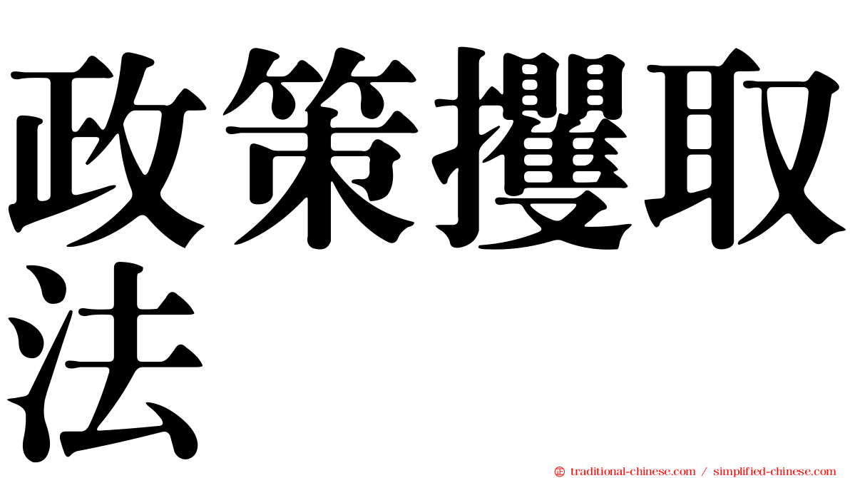 政策攫取法