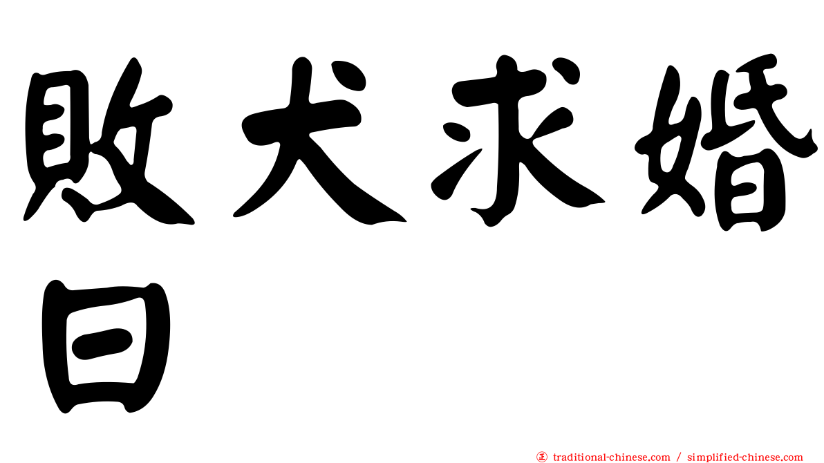 敗犬求婚日