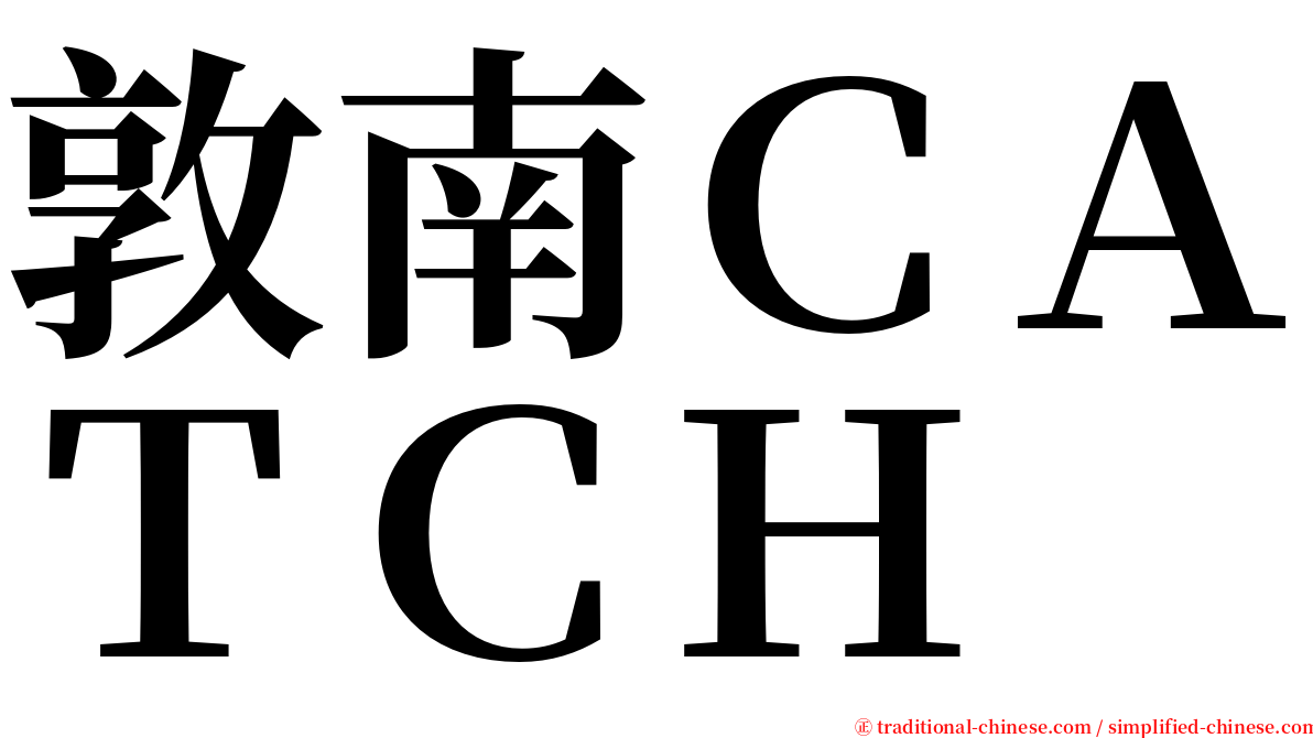 敦南ＣＡＴＣＨ serif font