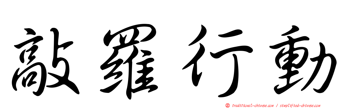 敲羅行動