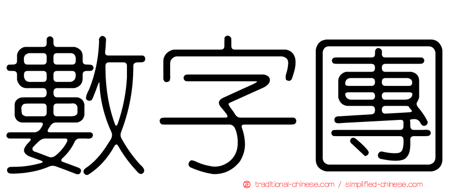 數字團