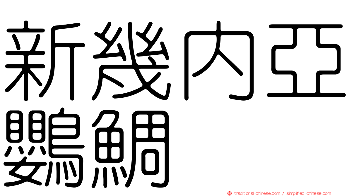 新幾內亞鸚鯛