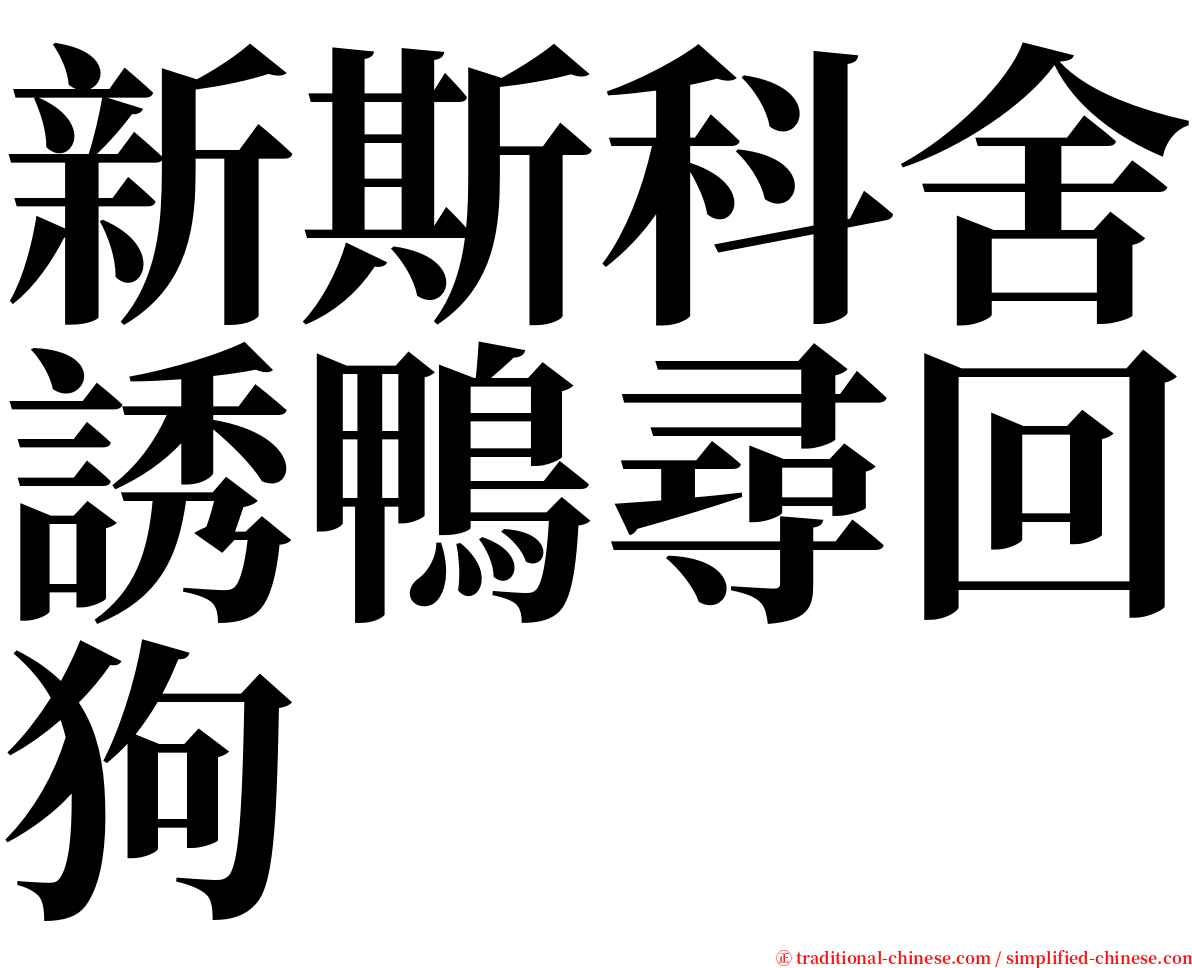 新斯科舍誘鴨尋回狗 serif font