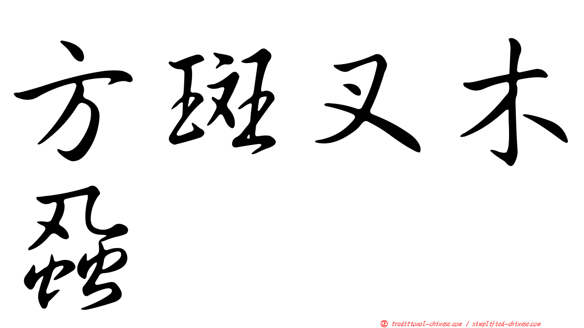 方斑叉木蝨