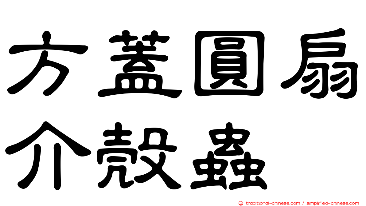 方蓋圓扇介殼蟲