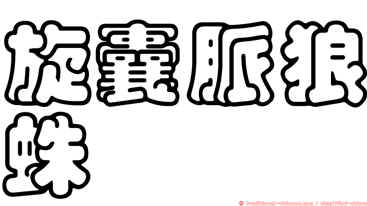 旋囊脈狼蛛