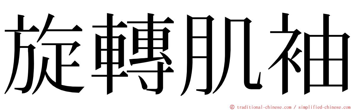 旋轉肌袖 ming font