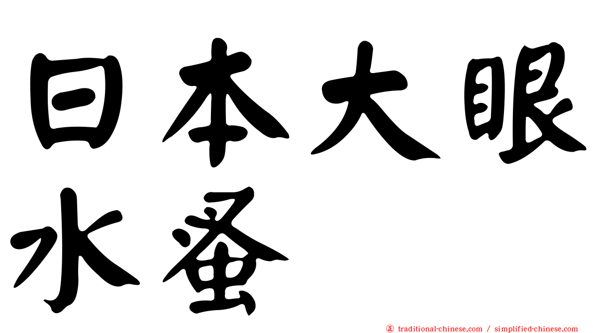 日本大眼水蚤