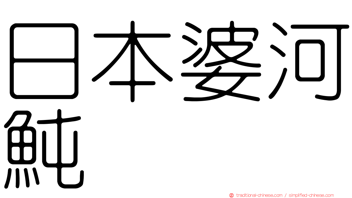 日本婆河魨