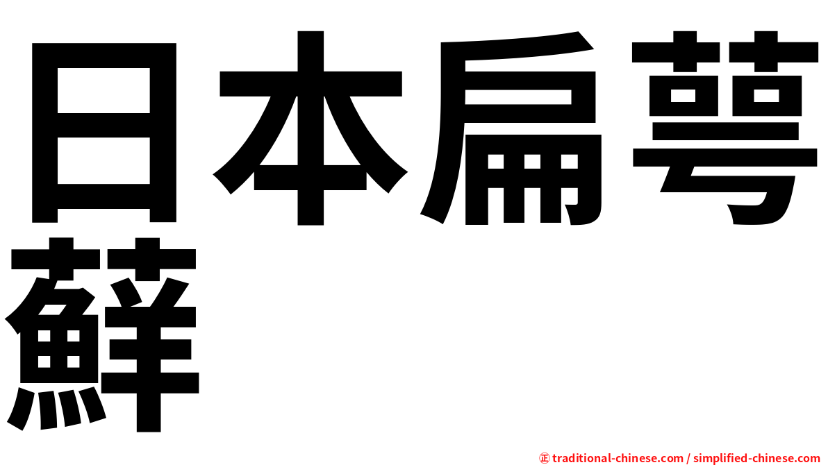 日本扁萼蘚