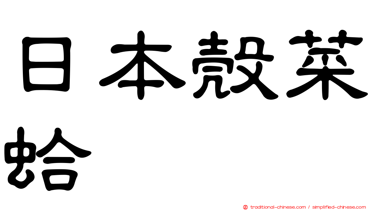 日本殼菜蛤