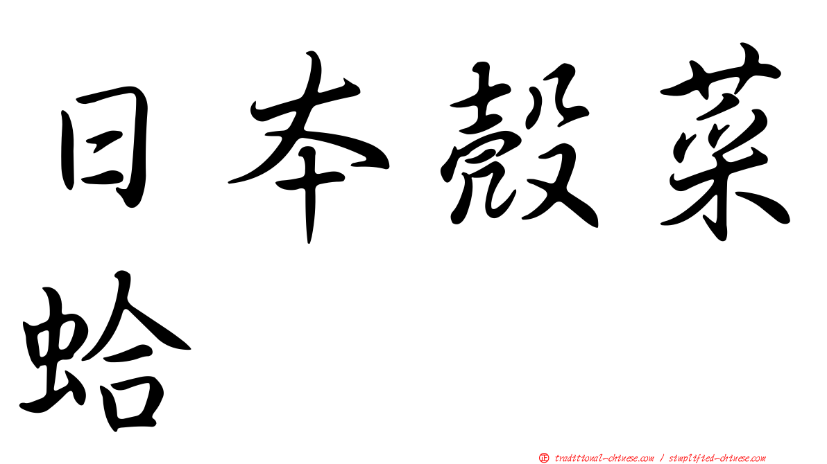 日本殼菜蛤