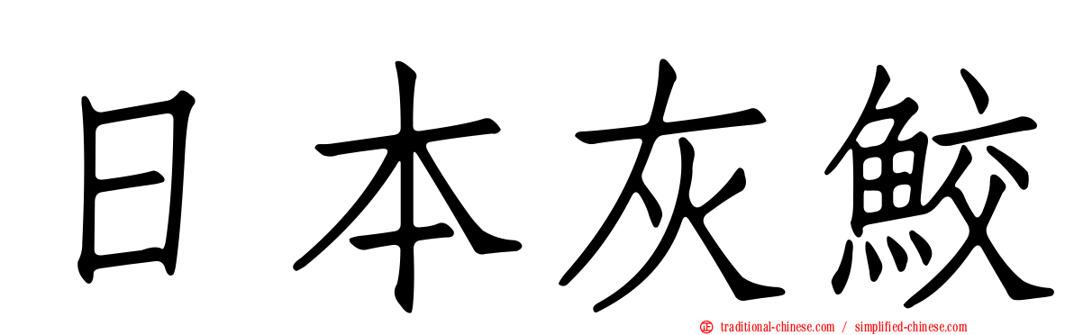 日本灰鮫