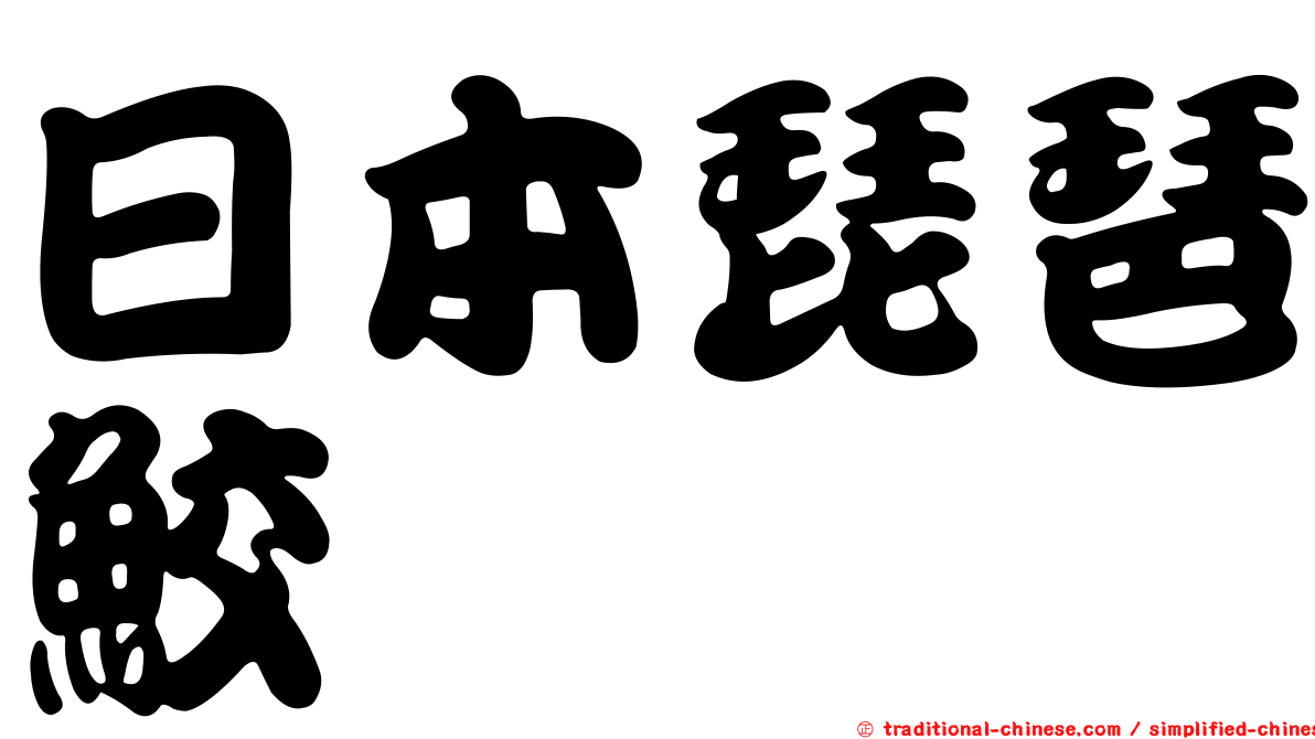 日本琵琶鮫