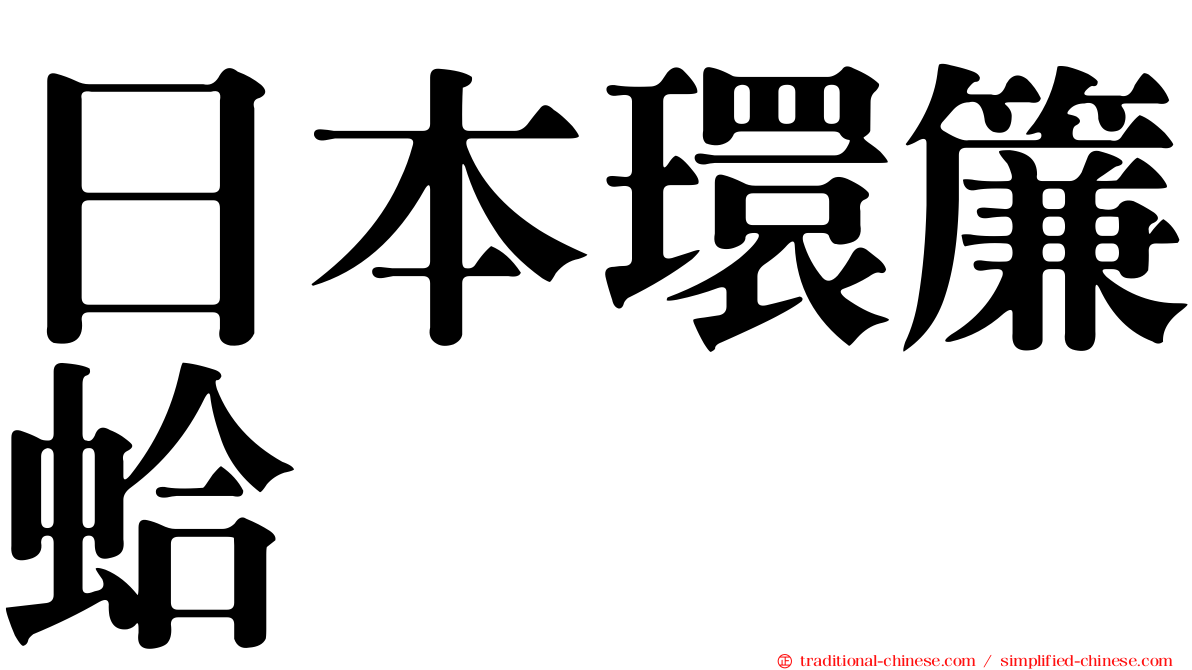 日本環簾蛤