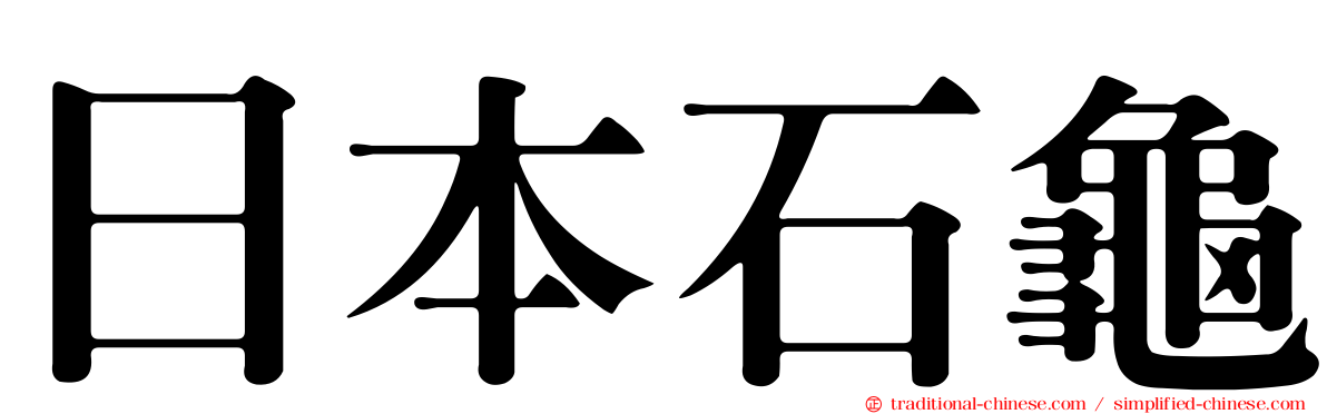 日本石龜