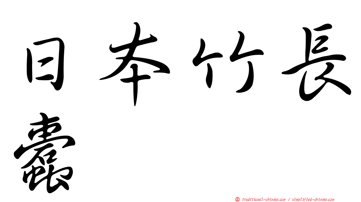 日本竹長蠹