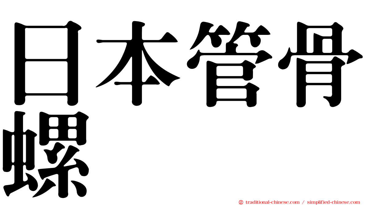 日本管骨螺