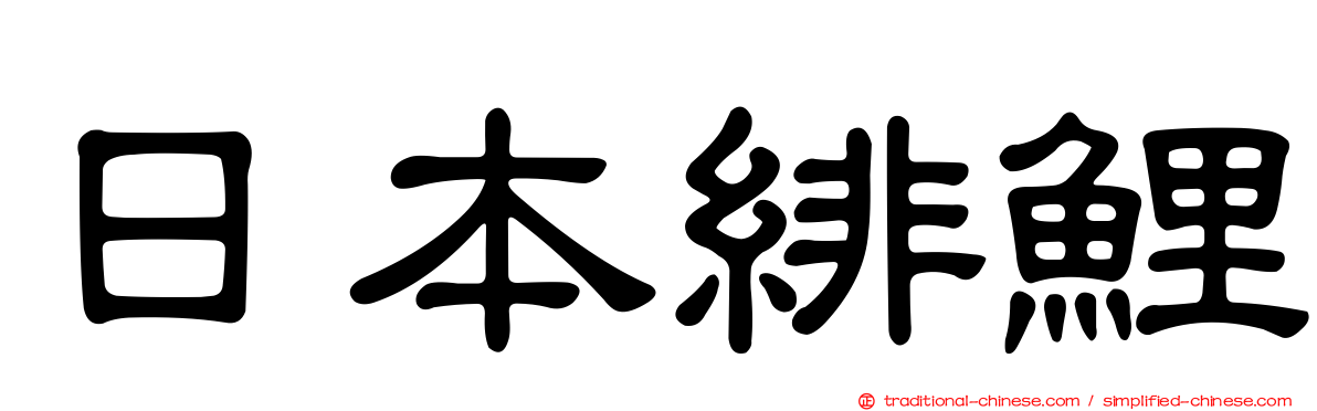 日本緋鯉