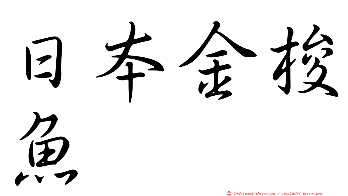 日本金梭魚