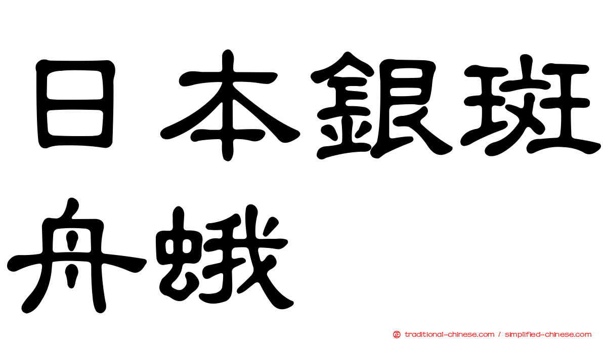 日本銀斑舟蛾