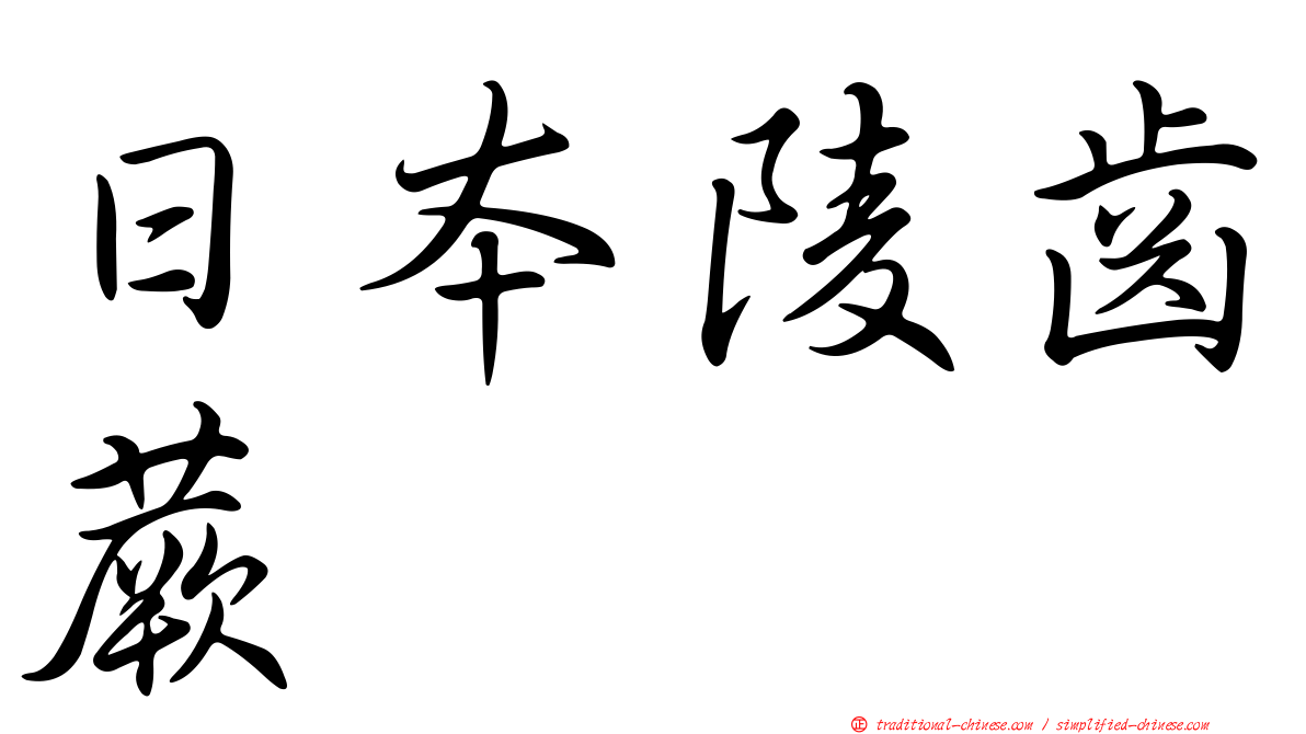 日本陵齒蕨