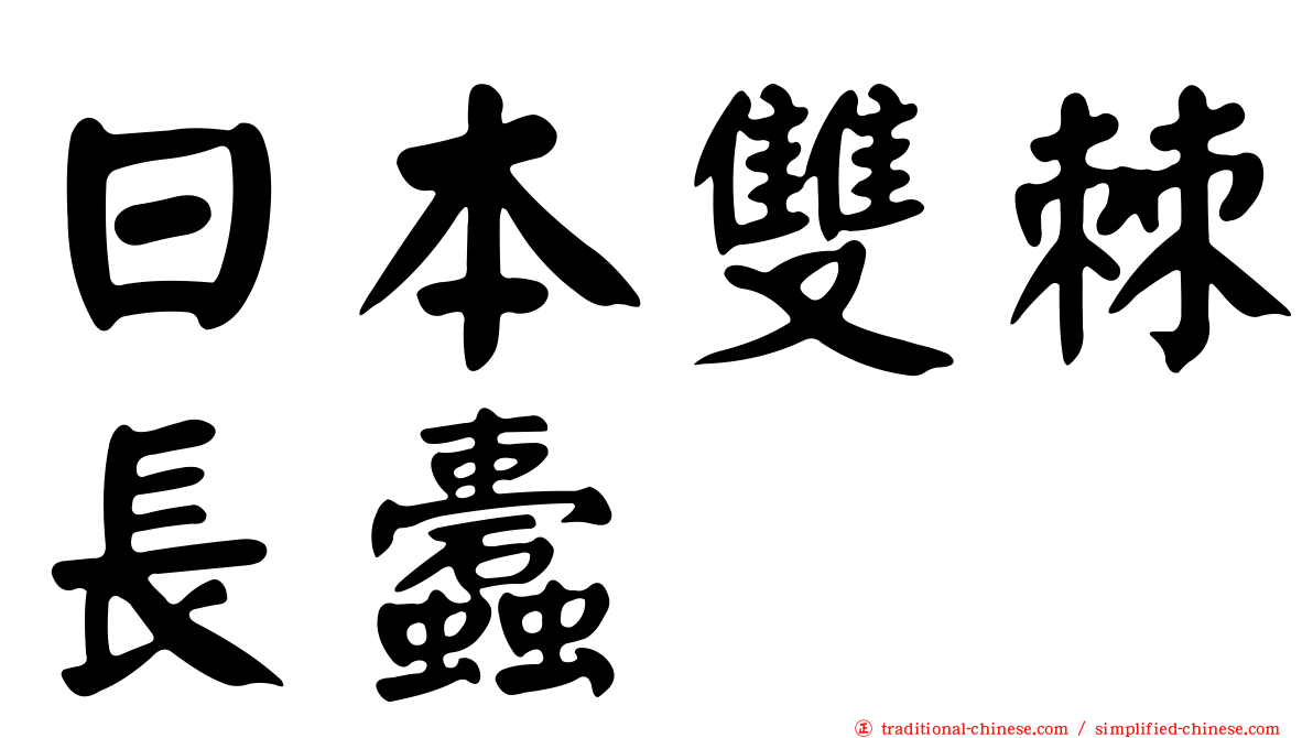 日本雙棘長蠹