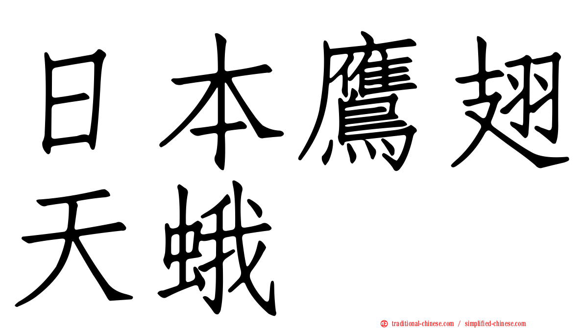 日本鷹翅天蛾