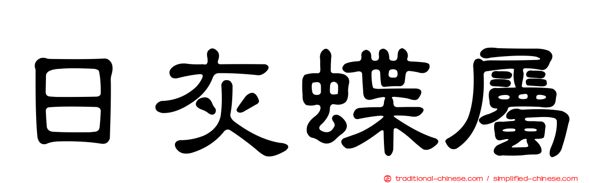 日灰蝶屬