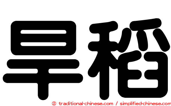 旱稻