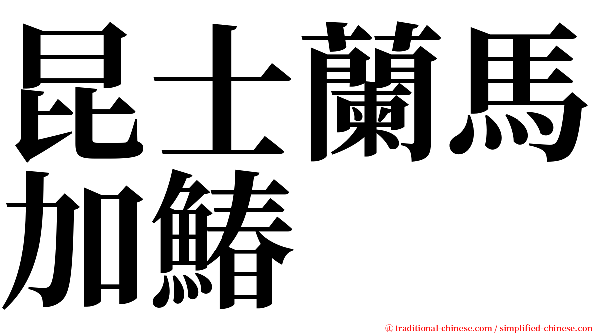 昆士蘭馬加鰆 serif font