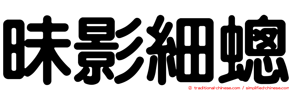 昧影細蟌