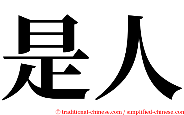 是人 serif font