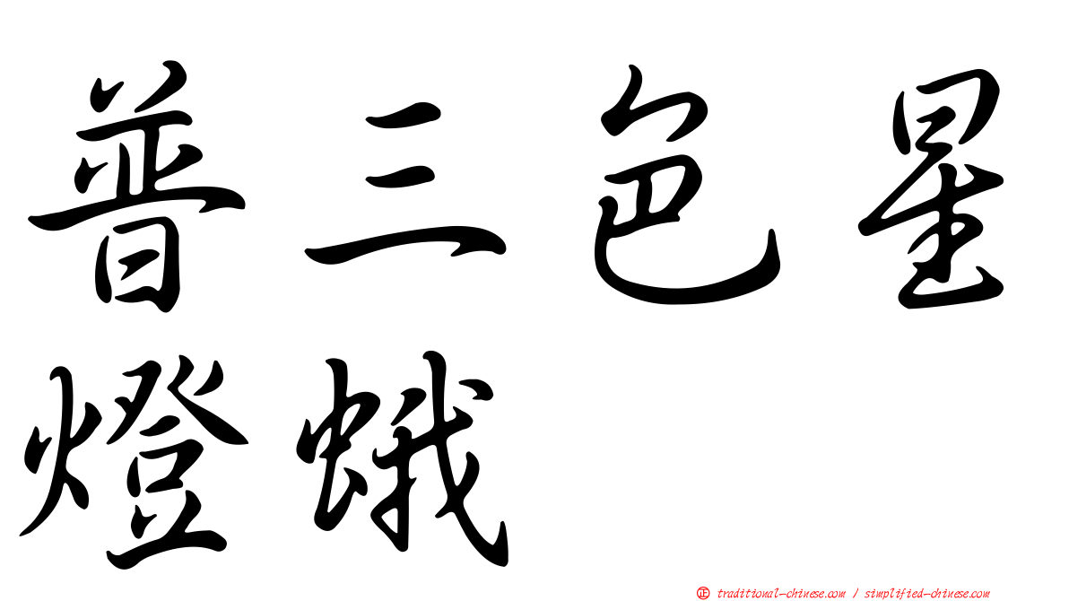 普三色星燈蛾
