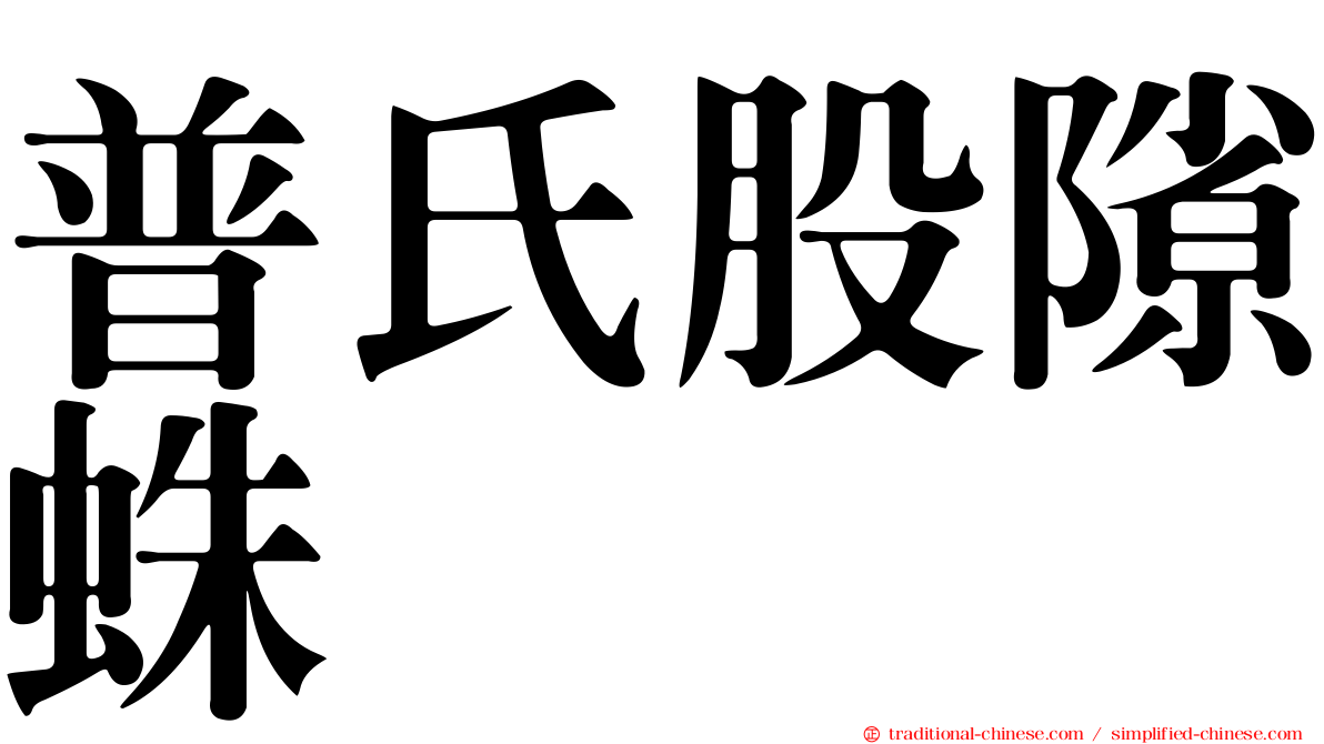 普氏股隙蛛