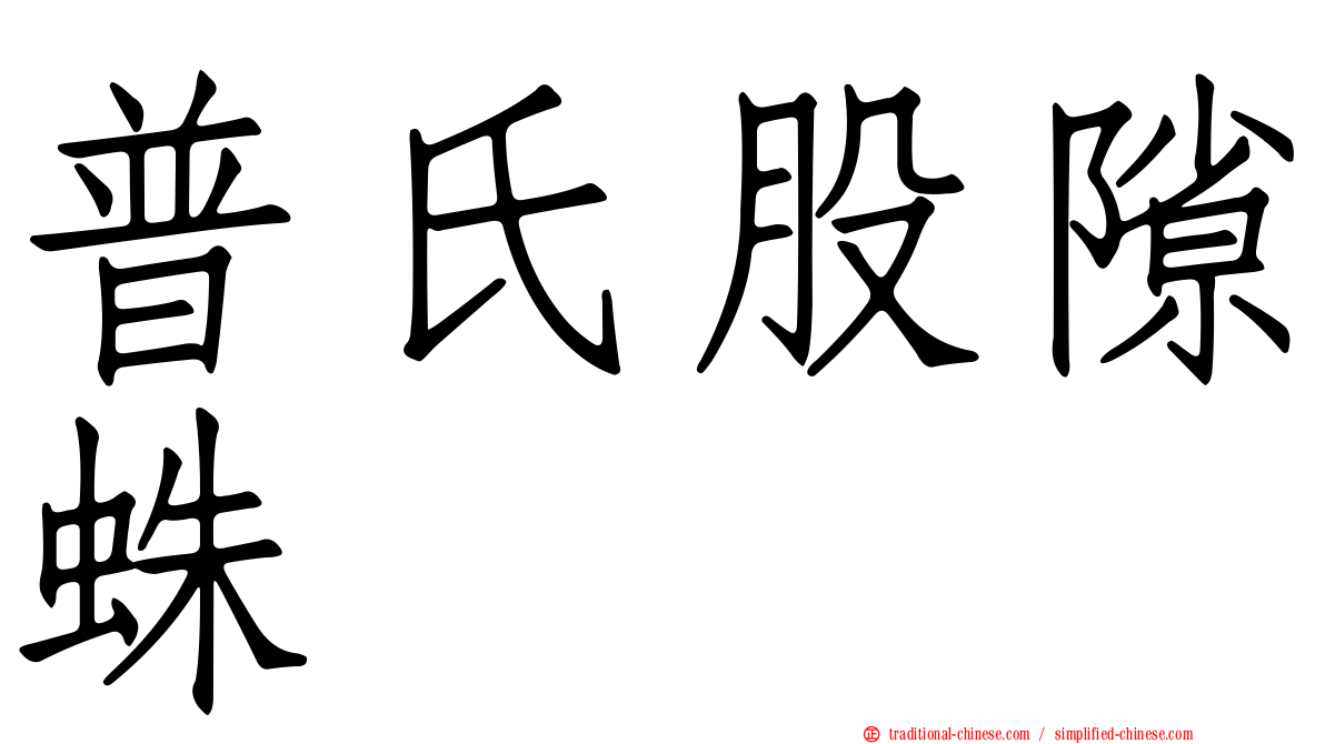 普氏股隙蛛