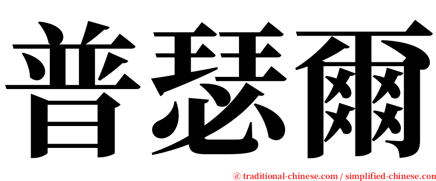 普瑟爾 serif font