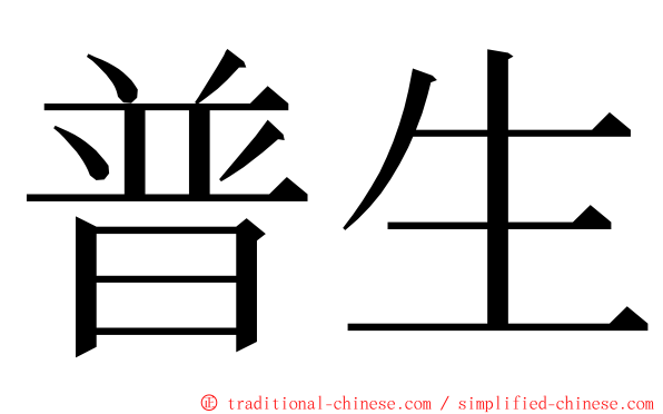 普生 ming font