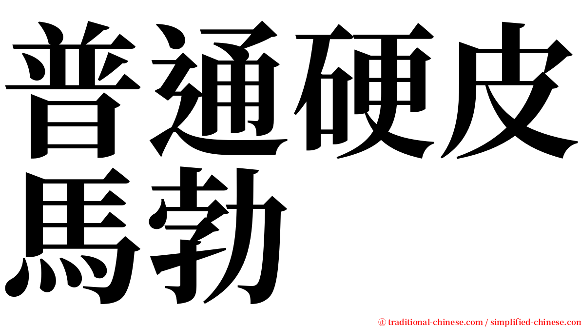 普通硬皮馬勃 serif font