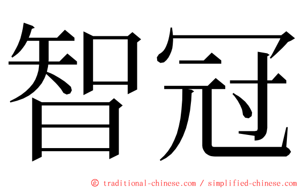 智冠 ming font