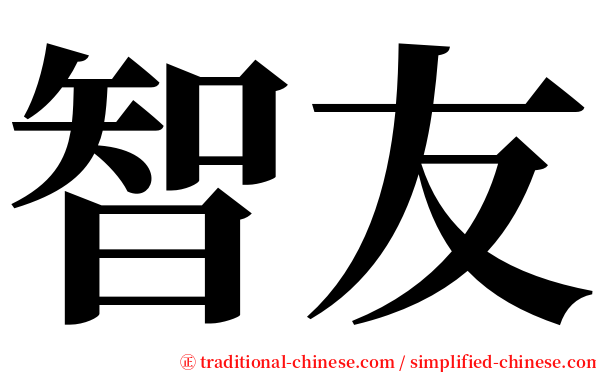智友 serif font