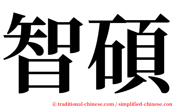 智碩 serif font