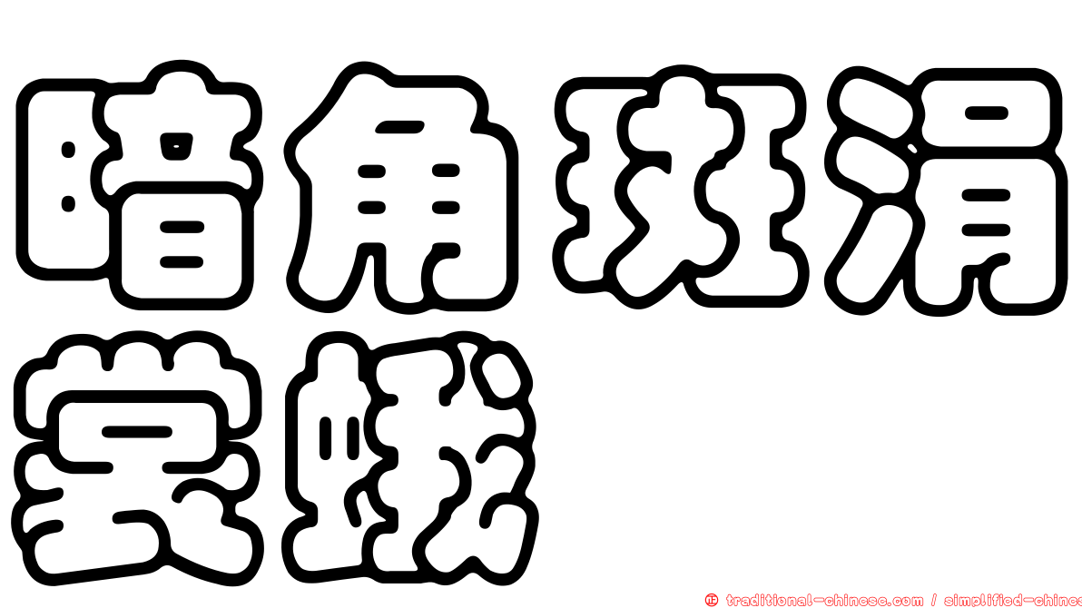 暗角斑涓裳蛾