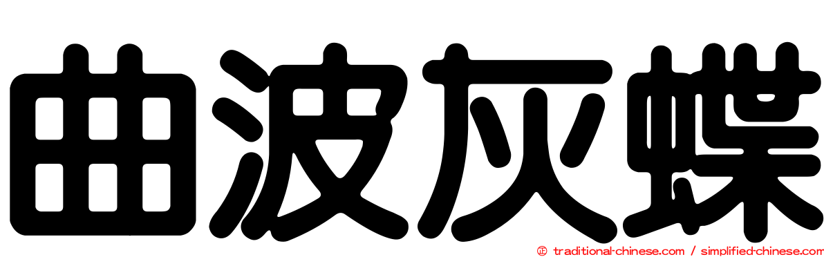 曲波灰蝶