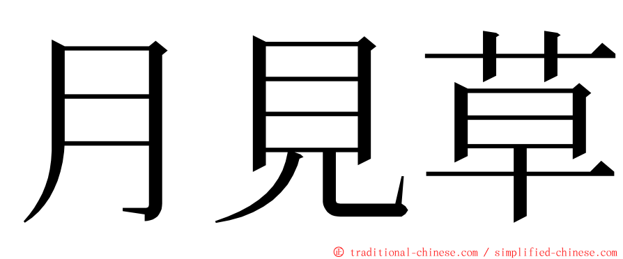 月見草 ming font