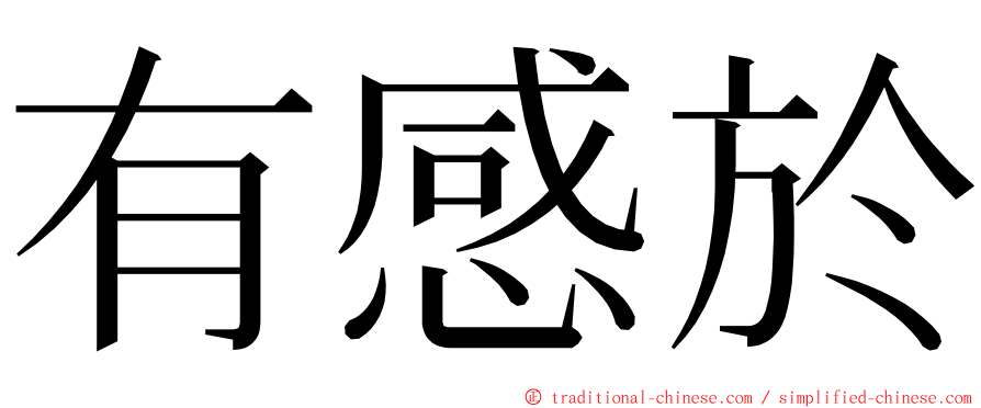 有感於 ming font