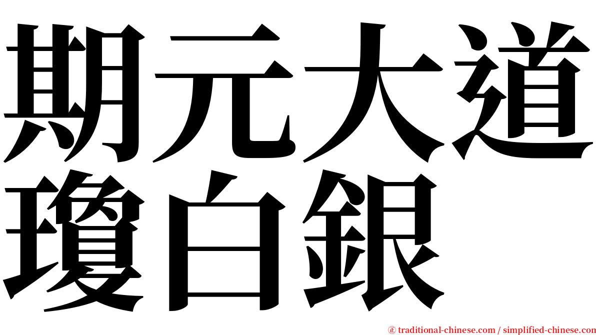 期元大道瓊白銀 serif font