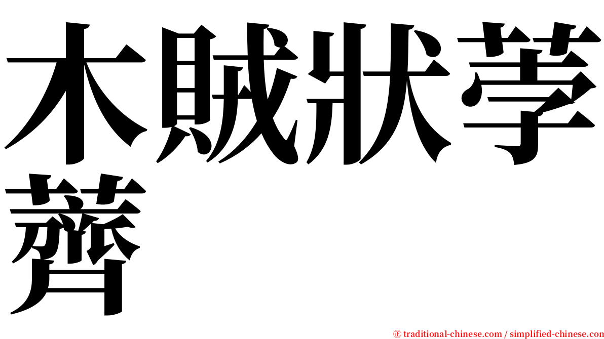 木賊狀荸薺 serif font