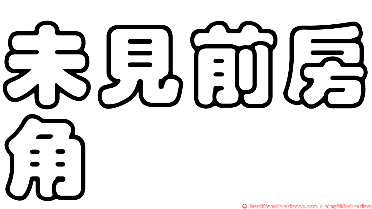 未見前房角